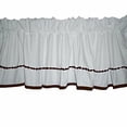 thumbnail image 1 of Baby Doll Bedding Unique Hotel Style Window Valance, Chocolate, 1 of 1