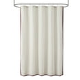 thumbnail image 3 of Beautiful Skinny Stripe Porcini Taupe Rose Pink Shower Curtain by Drew Barrymore, 72" x 72", 3 of 5