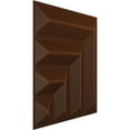 thumbnail image 2 of 19 5/8"W x 19 5/8"H Bolt EnduraWall Decorative 3D Wall Panel, Universal Aged Metallic Rust (Covers 2.67 Sq. Ft.), 2 of 5