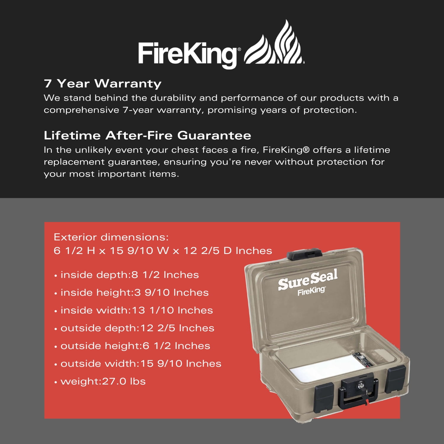 SURESEAL FIRE & WATER CHEST
