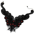 thumbnail image 4 of Elegante collar gótico de encaje negro vintage Gargantilla de Lolita con colgante de, 4 of 8