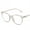 Grey, variant on Unisex Anti Blue Light Glasses Vintage Flat Frame Computer Glasses Eye Protection Reduce Eye Strain Zero Degrees PC