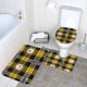 thumbnail image 3 of Juego de 3 alfombras de baño del equipo Steelers Alfombra antideslizante para baño de 31,5 x 20 pulgadas, 3 of 7