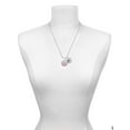 thumbnail image 3 of Delight Jewelry Silvertone Domed Multi Color DVM Silvertone Script Initial Disc - G - Charm Necklace, 20"+3", 3 of 4
