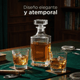 thumbnail image 2 of Decantador York de Vidrio con Tapón Hermético y Set de Vasos de Lujo, 2 of 7