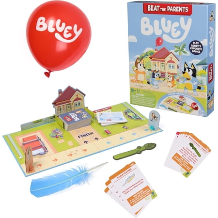 Spin Master Games Bluey Beat the Parents Head-to-Head Trivia & Fun Family Game Night Challenges Easy Play Bluey Toys Kids & Family 2-6 Players for Ages 5 & Up