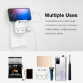 thumbnail image 3 of Multi Outlet Wall Plug, KOSIY Non Surge Power Strip with USB Fast Charge for Dorm Home Travel, Gray, 3 of 9