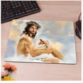 thumbnail image 3 of Jesus Christ Holding Young Baby Mouse Pad With Wood Cross, MP165, 3 of 8