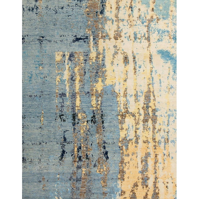 Ahgly Company Tapis d'Intérieur Lavables en Machine Rectangulaire Abstrait Brun Bronzé, 2' x 4'