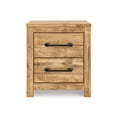 thumbnail image 3 of Signature Design by Ashley Hastiport Two Drawer Nightstand, Replicated Oak Grain, Brown Finish, 3 of 9