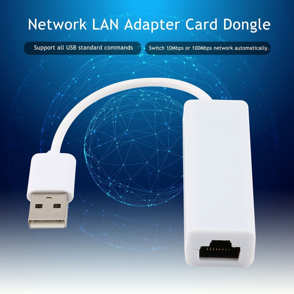 Mandalaa Sale 1Pcs 100Mb USB 1.1 to Fast Ethernet 10/100 Rj45 Network LAN Adapter Card Dongle Driver Minicd 