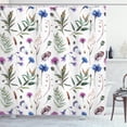 thumbnail image 1 of Ambesonne Thistle Shower Curtain, Wildflowers in Spring, 69"Wx84"L, Multicolor, 1 of 3