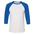 thumbnail image 1 of Bella + Canvas Unisex 3/4-Sleeve Baseball T-Shirt, 1 of 1
