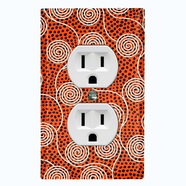 Metal Light Switch Plate Cover Colorful Safari African Tribal Art Pattern SFR026