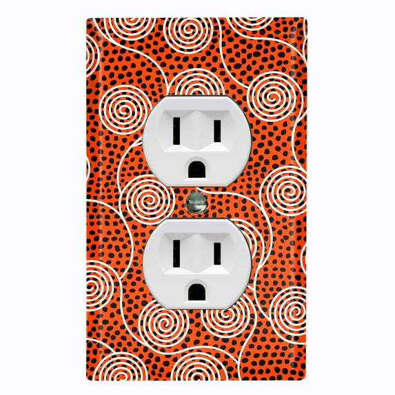 Metal Light Switch Plate Cover Colorful Safari African Tribal Art Pattern SFR026