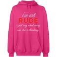 thumbnail image 2 of OXI Hoodie Sweatshirt - What Every One Else is Thinking, Basic Casual Hoodie for Men's and Women Fleece Hoodie Long Sleeve - Heliconia 2X-Large, 2 of 3