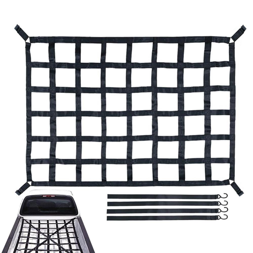 Truck Bed Cargo Net 4" x 4" Cargo Net For Pickup Truck Bed Heavy