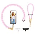 thumbnail image 1 of Cordón cruzado MoKo ajustable para iPhone, rosa, 1 of 7