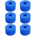 thumbnail image 1 of Esponja de filtro de piscina de 6 uds, cartucho de espuma de repuesto, filtros de espuma para bañera de hidromasaje, bioesponja lavable reutilizable azul, 1 of 4
