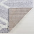 thumbnail image 5 of Ladole Rugs Shaggy Tangier Turkish Smooth Soft Made by Machine Indoor Area Rug Carpet in Light Gray White, 5x8 (5'3" x 7'6", 160cm x 230cm), 5 of 5