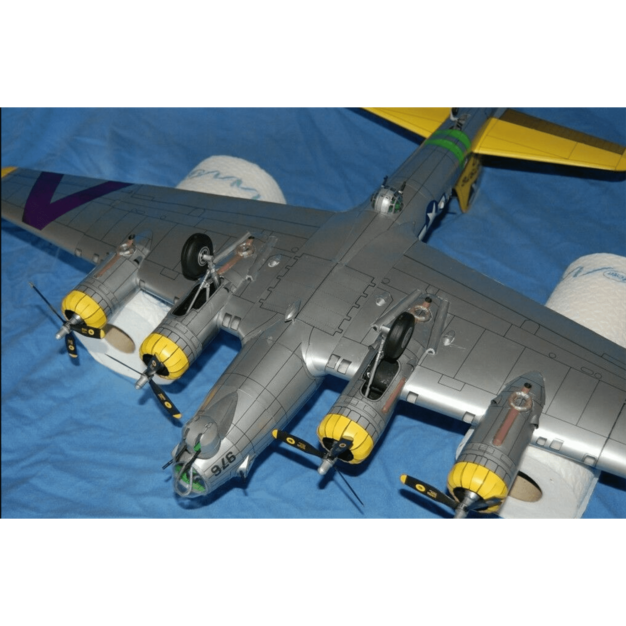 B-17 Flying Fortress Model Handcrafted Paper Model Kit - 1:47 Scale ...