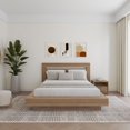 thumbnail image 4 of Stanley 3 Piece Bedroom Set with Headboard, Slatted Bedframe, 1 Nightstand, 4 of 5