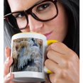 thumbnail image 2 of 3drose, Utah, Zion National Park. Icicles and Frozen Waterfall in the Narrows, 11oz Two-tone Yellow Mug, 2 of 6