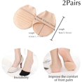 thumbnail image 2 of Ball of Foot Cushion Socks Seamless Toe Topper Socks Half forefoot socks Non-Slip Pain Relief Toe Half Socks, 2 of 6