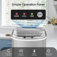 thumbnail image 2 of Electric Portable Compact Countertop Automatic Ice Cube Maker Machine with Visible Window and Ice Scoop 26lbs/Day, 2 of 7