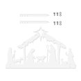 thumbnail image 1 of Figuras coleccionables de silueta de escena de Natividad, esculturas, Natividad de Metal con estacas para , decoración de jardín interior 30cmx19cm Baoblaze Escena de Navidad, 1 of 8