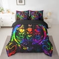 thumbnail image 2 of Castle Fairy Adults Female Men Abstract Gradient Skull Twin Bedding Sets 7-Piece,Bohemian Starry Sky Bedding Comforter Set Microfiber,Gothic Style Animal Breathable Sheet Sets,Ultra Soft Home Decor, 2 of 8
