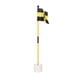 thumbnail image 1 of Bandera de green de golf y copa para hoyo, bandera de golf, juego de copa para hoyo, copa para putting de golf, amarillo negro, 1 of 9