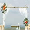 thumbnail image 6 of 2Pcs Artificial Wedding Arch Flowers Floral Decorations Multicolor Backdrop Decor Green Leaves Ceremony Signs for Arrangement Backdrop Decor, 6 of 8