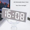 Loud alarm clock Large LED display Plugin simple basic digital clock