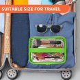thumbnail image 6 of Double Layer Clear  Bag Makeup Bag,  Travel Toiletry Bag, Transparent PVC Pouch Organizer (Green), 6 of 6