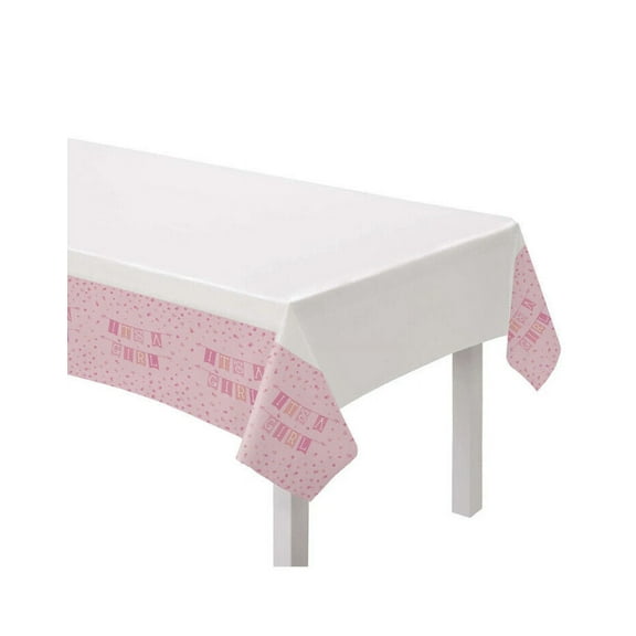 It's a Girl Plastic Table Cover