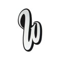 thumbnail image 1 of West Coast Customs WCC-0102 W Body Badge, 1 of 1