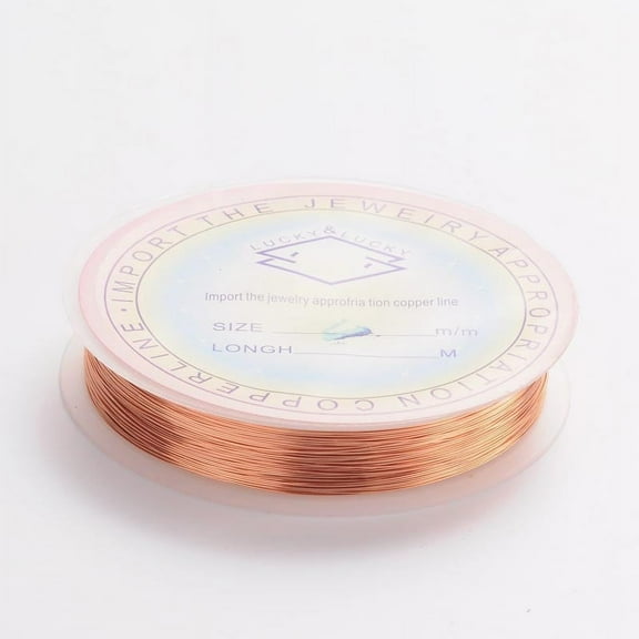10 roll Copper Jewelry Wire Nickel Free Sandy Brown 24 Gauge 0.5mm 8m/roll
