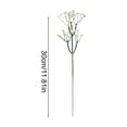 thumbnail image 3 of White Artificial Gypsophila Bouquets, Faux Plastic Flower Stems, Realistic Fake Flowers For Home Wedding Table Floral Arrangement Indoor Outdoor Decor.11.81 In*12PC, 3 of 6