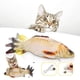 thumbnail image 1 of Juguete de pez para gatos, juguete para gatos, pez que se mueve, juguete eléctrico para peces con hierba gatera, juguete de pez de peluche para gatos de interior, carga USB, lavable, para morder,, 1 of 5