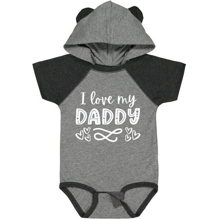 

Inktastic I Love My Daddy with Hearts Gift Baby Boy or Baby Girl Bodysuit