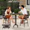 thumbnail image 4 of Topbuy 4PCS Outdoor 360�� Swivel Bar Stool Rattan Bar Height Chair with Removable Cushion, 4 of 10