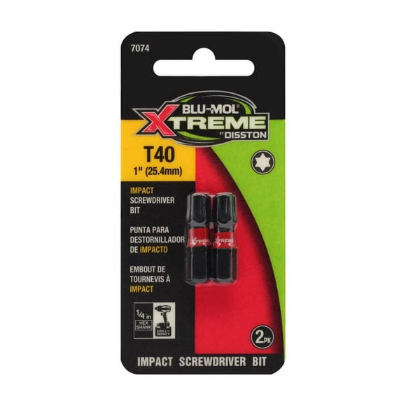 Punta de destornillador Blu-Mol Xtreme Torx 40, 1 cm, S2, acero