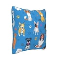 thumbnail image 2 of Bingfone Cute Dogs Linen Throw Pillow Covers Cushion Case Pocket Button Vintage Farmhouse Pillowcase for Sofa Couch Bed 20"x20", 2 of 9