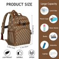 thumbnail image 6 of Paw Prints Backpack for School,Cute School Bag,Schoolbag with Adjustable Shoulder Straps & Padded Back,15.25"x11.5"x5.25", 6 of 6