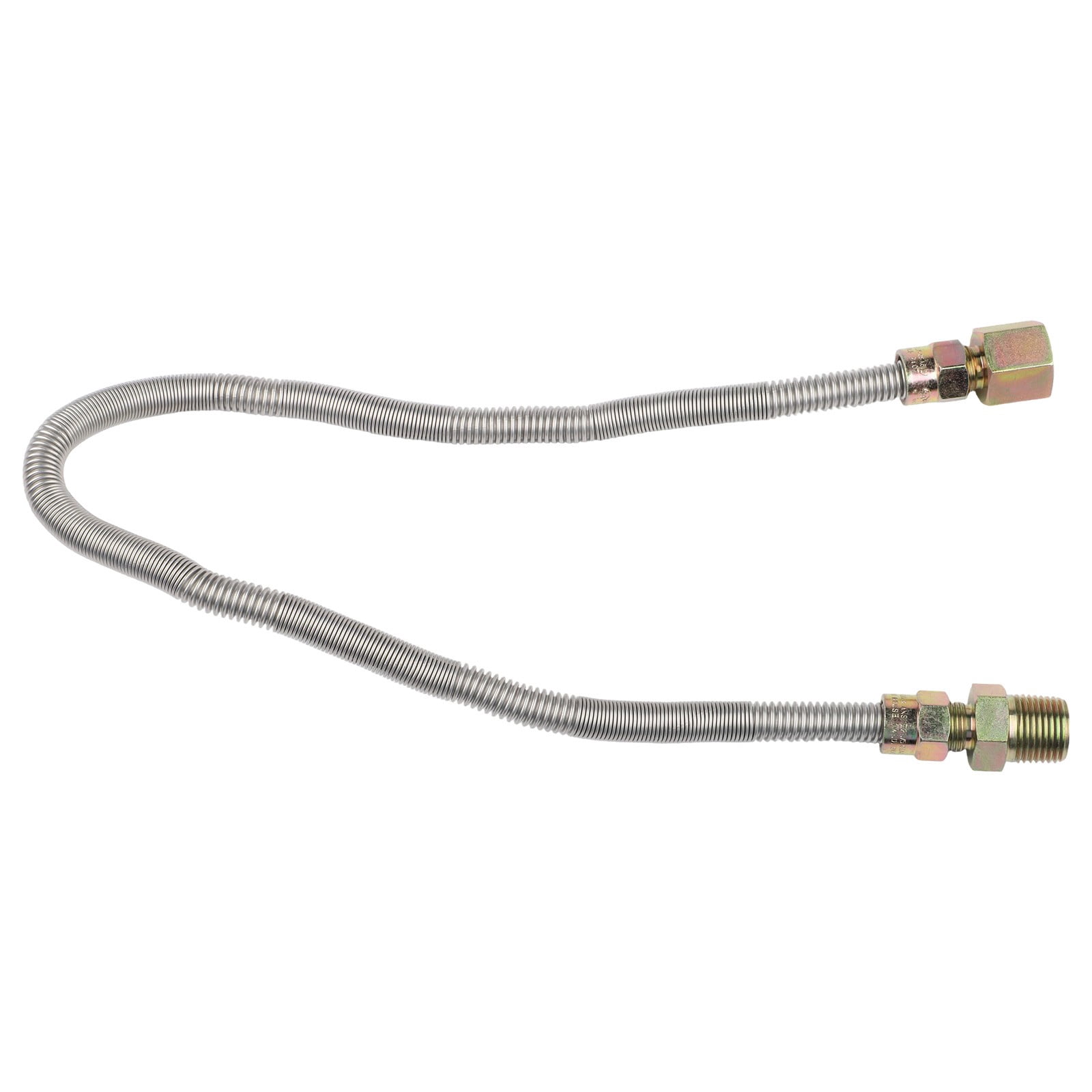 1/2" OD x 3/8" ID 24 In Flexible Gas Line Connector Kit for Fire Pits