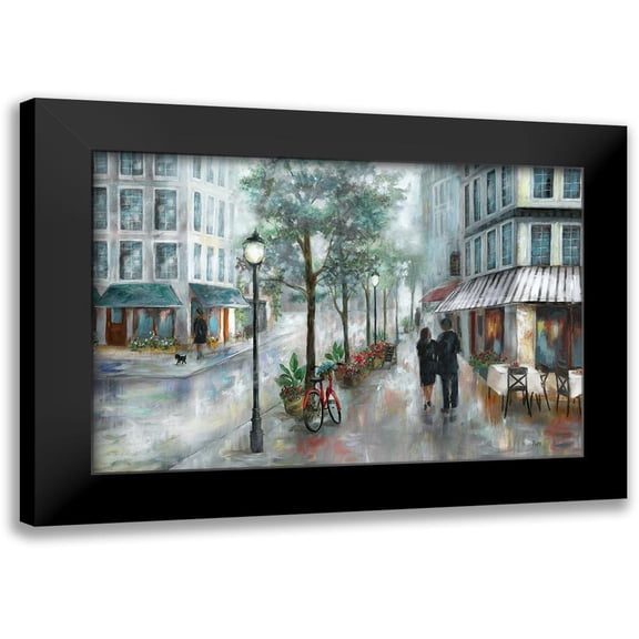 Nan 14x11 Black Modern Framed Museum Art Print Titled - Out to Dinner