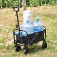 thumbnail image 5 of LiviNest Folding Wagon Cart: Heavy-Duty 220lb Capacity & One-Pull Fold - All-Terrain Utility Cart for Garden Shopping Beach & Picnic - Portable Cart with Storage Pockets & 360° Wheels, 5 of 6