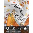 thumbnail image 7 of Orange Pumpkin Gnomes Fall Cloth Napkins Set of 8 Reusable Dinner Napkins, Branches Thanksgiving Leaves Wooden Cocktail Napkin Washable Table Napkins for Wedding/Holiday Party/Baby Shower 20"x20", 7 of 7