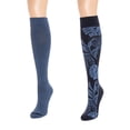 thumbnail image 4 of MUK LUKS Women's 2 Pair Pack Cotton Compression Knee High Socks, 4 of 6